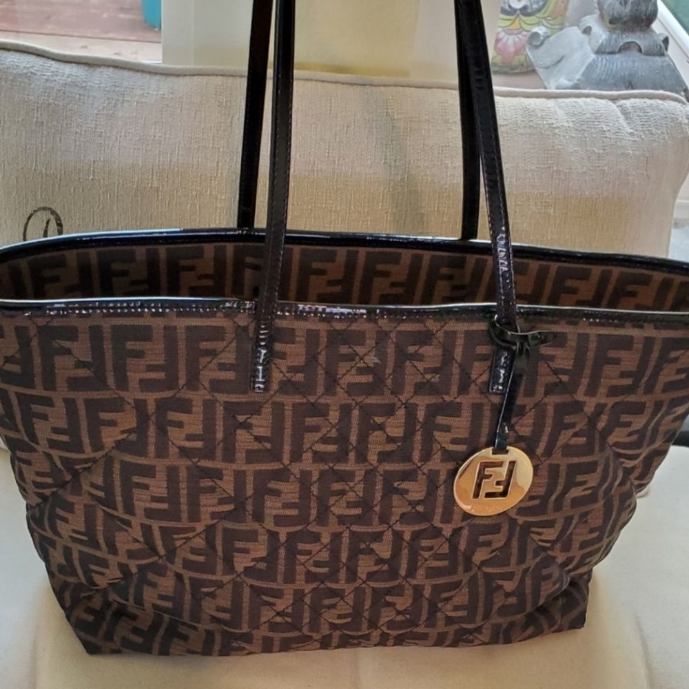 Fendi Zucca Quilted Handbag - Picture 14 of 14